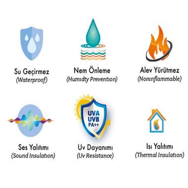 PVC Antrasit İkili Dış Cephe Lambri Kaplaması 12 cm