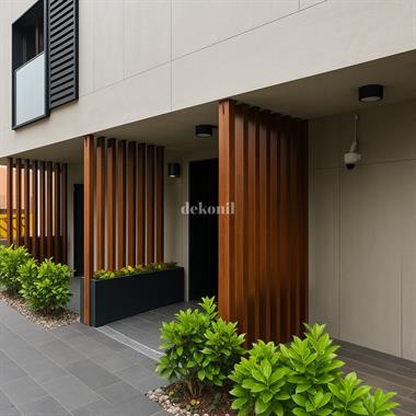 Akçaağaç Kompozit Seperatör Duvar Bölme Profili 4*10*300 cm