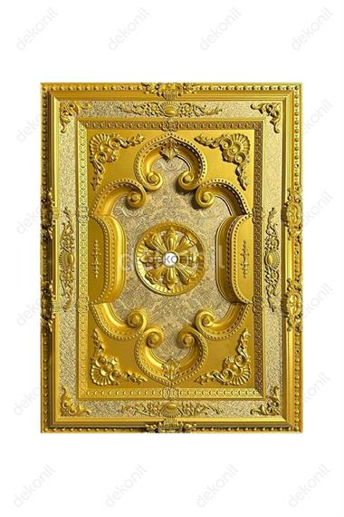 Altın Dikdörtgen Saray Tavan 90*120 cm