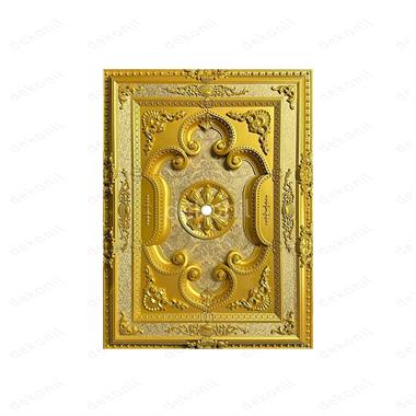 Altın Dikdörtgen Saray Tavan 90*120 cm