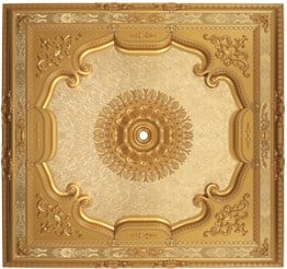 Altın Kare Saray Tavan 150*150 cm