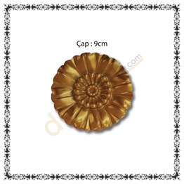 Altın Küçük Papatya Motif 9 cm