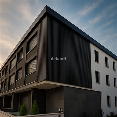 Siyah Dış Cephe Lambri Kaplaması 22cm