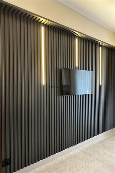 Decorative Anthracite Wall and Ceiling Paneling 12cm