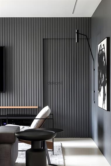 Decorative Anthracite Wall and Ceiling Paneling 12cm