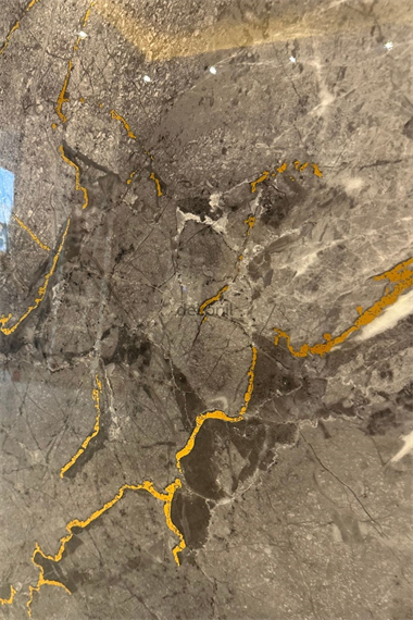 Antrasit Gold Mermer Desenli Pvc Duvar Paneli 122*244cm