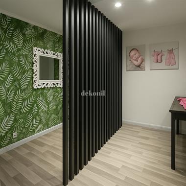 Antrasit Seperatör Duvar Bölme Profili 5*8*280 cm