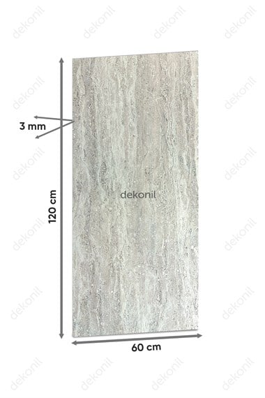 Argento Traverten Flex Stone İnce Esnek Doğal Taş Panel 60*120 cm