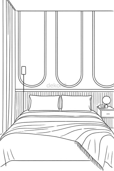 Ayla Pinterest MDF Oval Duvar Çıtası 70*135cm