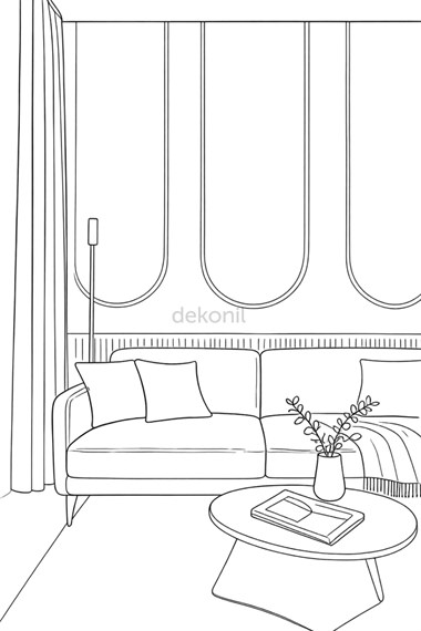 Ayla Pinterest Mdf Oval Duvar Çıtası 96*148cm