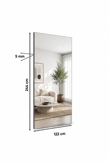 Ayna Görünümlü Bambu Duvar Paneli 122*244 cm