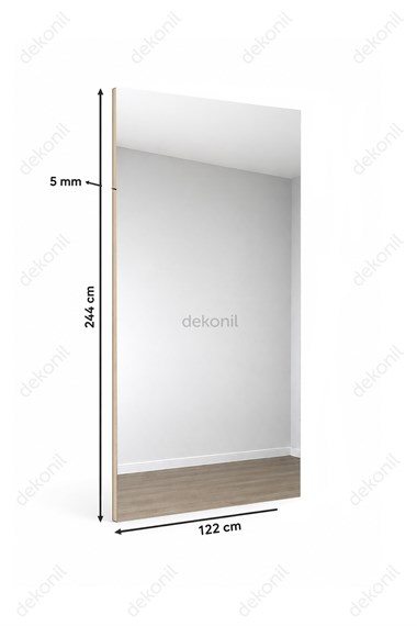 Ayna Görünümlü Bambu Duvar Paneli 122*244 cm