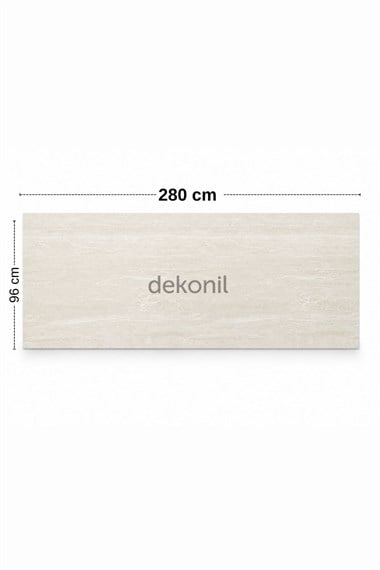 Bej Traverten Desenli SPC Duvar Paneli 96 *280 cm (2,70 m²)