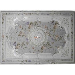 Beyaz Altın Dikdörtgen Saray Tavan 140*200 cm