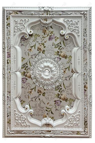 Beyaz Altın Dikdörtgen Saray Tavan 140*200 cm