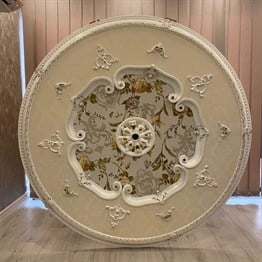 Beyaz Altın Oval Saray Tavan 150cm