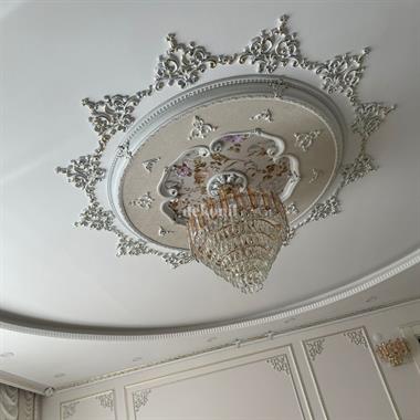 Beyaz Altın Oval Saray Tavan 150cm