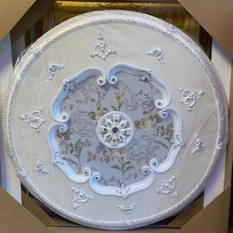 Beyaz Altın Oval Saray Tavan 150cm