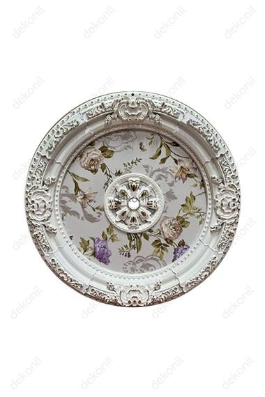Beyaz Altın Oval Saray Tavan 90cm