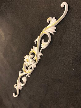 Beyaz Altın Papatya Motif 10*65cm