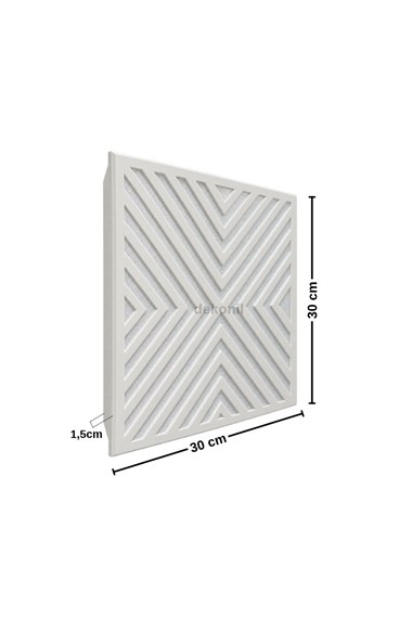Beyaz Vega Clip-in (Klipin) PVC Asma Tavan Kaplama Paneli 30*30 cm