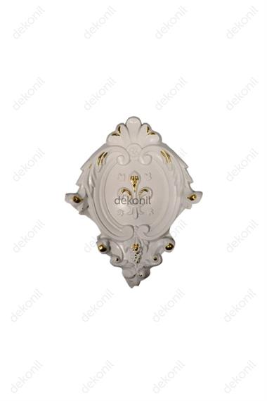 Beyaza Altın Kartonpiyer İç Köşe Motif 17*13 cm