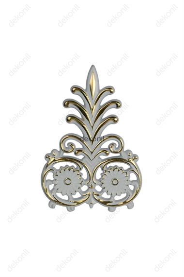 Beyaza Altın Saray Tavan Mızrak Motif 14*21 cm