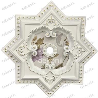 Beyaza Altın Yıldız Saray Tavan 60cm
