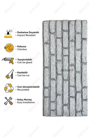 Bodrum Tuğla Dokulu EPS Duvar Paneli 50*100 cm
