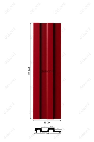 Bordo Tavan ve Duvar Lambri 12cm