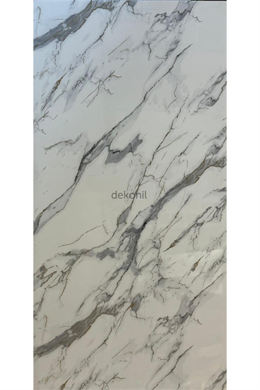 Calacatta Cream Light Mermer Desenli Pvc Duvar Paneli 122*244cm