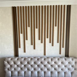 Walnut Oak Paneled Corner Module 3cm