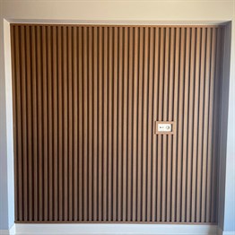 Walnut Oak Paneled Corner Module 3cm