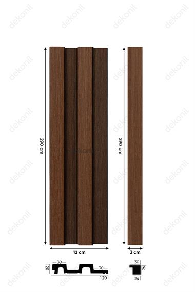 Decorative Walnut Oak Ceiling and Wall Paneling 12cm