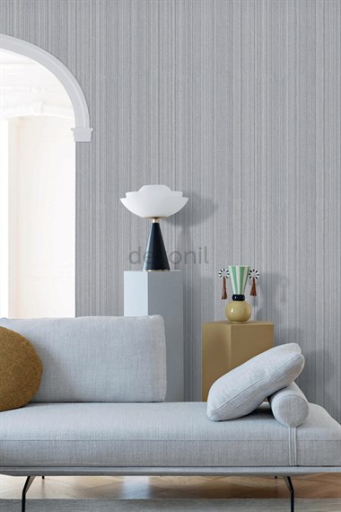 Çizgili Tekstil Duvar Kağıdı V0320