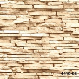 Deco Stone 4410-03 Kahve Taş Desenli Duvar Kağıdı Modelleri ve Fiyatları