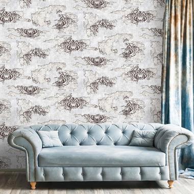 Decowall Odessa Damask Wallpaper 2503-03 - Dekonil