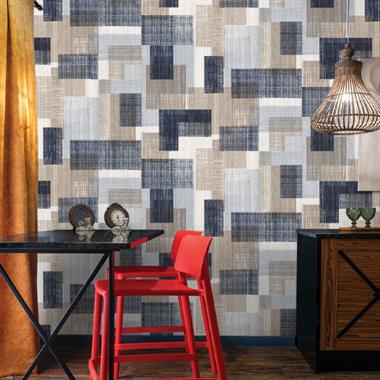 Decowall Odessa Geometrik Desenli Duvar Kağıdı 2510-05