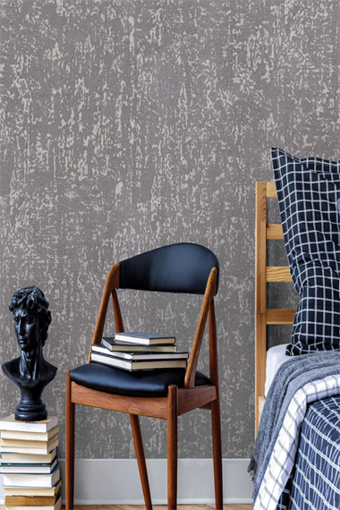 Decowall Rina Sıva Desenli Duvar Kağıdı 711-06