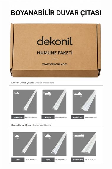 Dekonil Boyanabilir Profil Numune Paketi