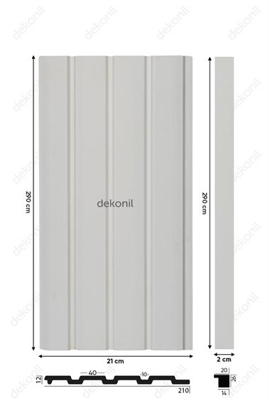 Dekonil Boyanabilir Tavan ve Duvar Lambri 21cm