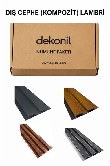 Dekonil Kompozit Dış Cephe Lambri Numune Paketi