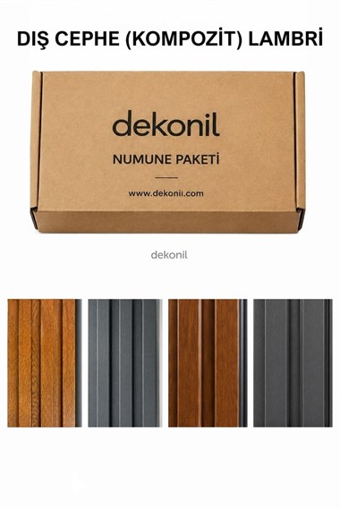 Dekonil Kompozit Dış Cephe Lambri Numune Paketi