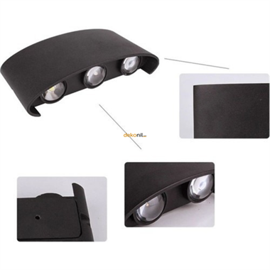 Dekonil Siyah Modern Aplik 18*9cm