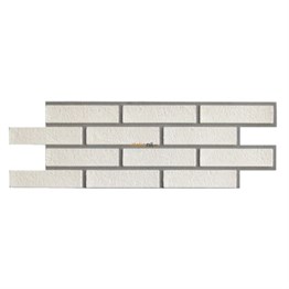 Dekonil Tuğla Duvar Paneli Beyaz Gri 25*77 cm