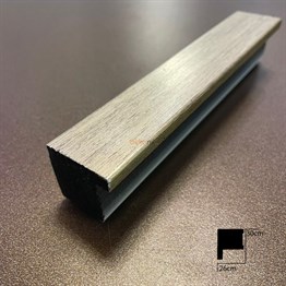 Decorative Antique Silver Paneled Corner Module 3cm