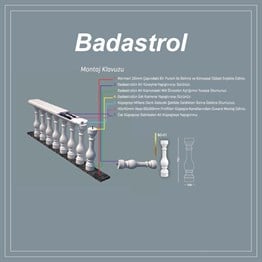 Dekoratif Poliüretan Badastrol 17*75cm