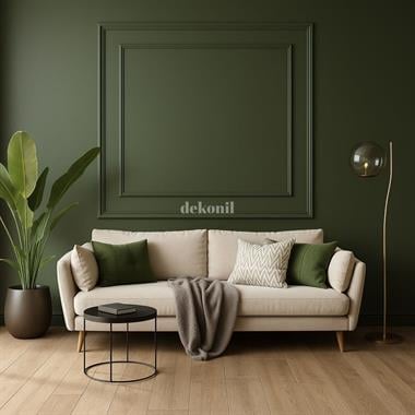 Destan 4cm ve 2,5 cm Boyanabilir Hazır Kesilmiş Duvar Çıtası Paketi (120*120cm)