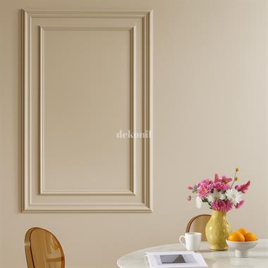 Destan 4cm ve 2,5 cm Boyanabilir Hazır Kesilmiş Duvar Çıtası Paketi (120*70cm)