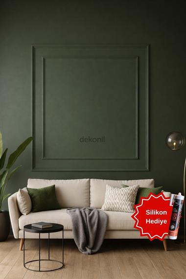 Destan 4cm ve 2,5 cm Boyanabilir Hazır Kesilmiş Duvar Çıtası Paketi (120*120cm)